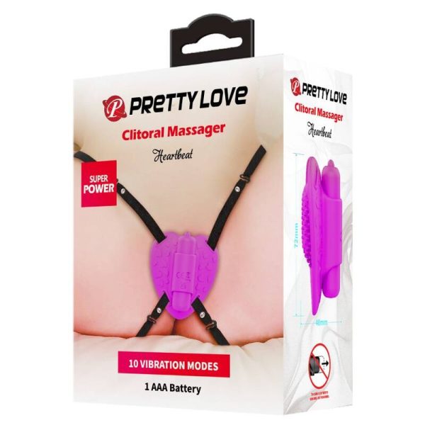 BONITO AMOR - MASSAGER CLITÓRICO HEARTBEAT 10 MODOS DE VIBRAÇÃO ROXO - Image 9