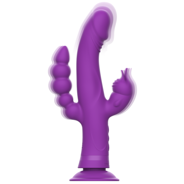 INTENSE - CASANOVA VIBRATOR RABBIT SILICONE TRIPLE ENGINE PURPLE - Image 3