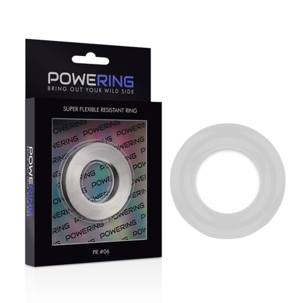 POWERING- ANEL PARA PÊNIS SUPER FLEXÍVEL E RESISTENTE 5,5CM PR06 TRANSPARENTE - Image 6