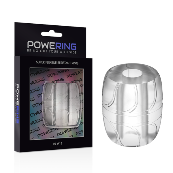 POWERING - ANEL PARA O PÉNIS SUPER FLEXÍVEL E RESISTENTE 5 CM PR11 TRANSPARENTE - Image 2