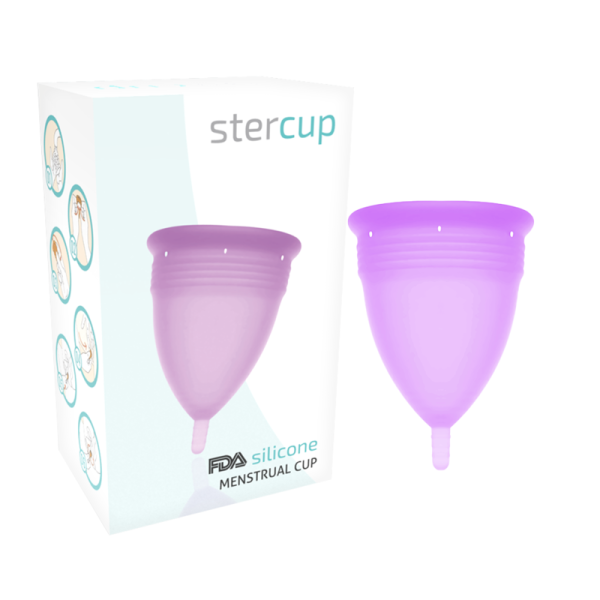 STERCUP MENSTRUAL CUP TAMANHO S COR PURPLE FDA SILICONE