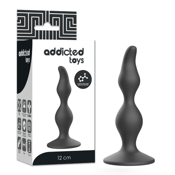 TOYS TOYS ANAL SEXUAL PLUG 12 CM PRETO