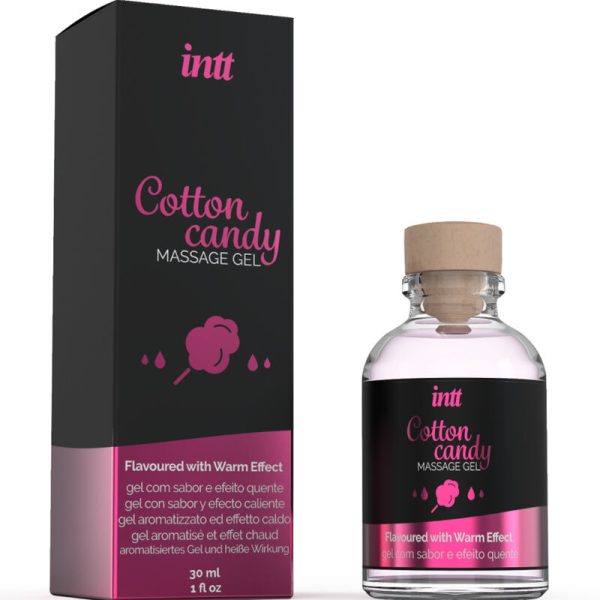 INTT MASSAGE & ORAL SEX - GEL DE MASSAGEM COM SABOR ALGODÃO DOCE E EFEITO AQUECENTE - Image 2