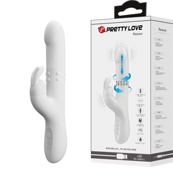 PRETTY LOVE - REESE ROTATING VIBRADOR PRATA