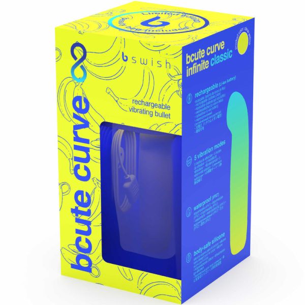 B SWISH - BCUTE CURVE INFINITE CLASSIC EDICION LIMITADA VIBRADOR RECARGABLE SILICONA AMARILLO - Image 6