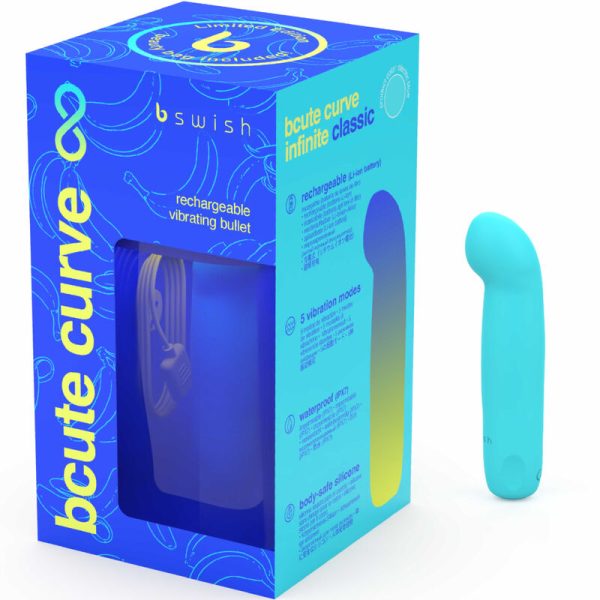 B SWISH - BCUTE CURVE INFINITE CLASSIC EDICION LIMITADA VIBRADOR RECARGABLE SILICONA AZUL - Image 4