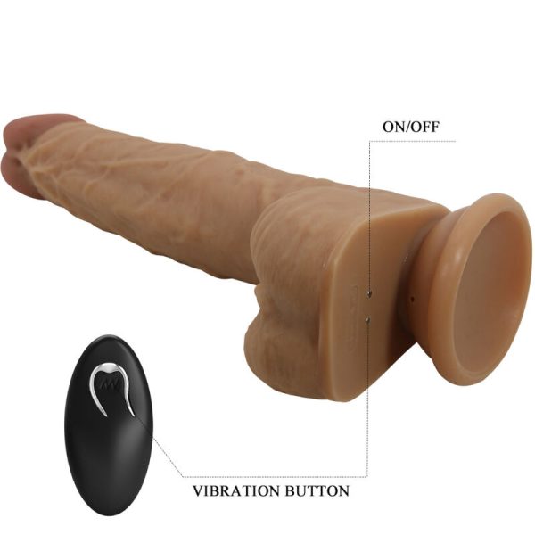 BONITO AMOR - DILDO JONATHAN SILICONE 3 VIBRAÇÃO + 3 FUNÇÕES DE IMPULSO CONTROLE REMOTO 21 CM - Image 4