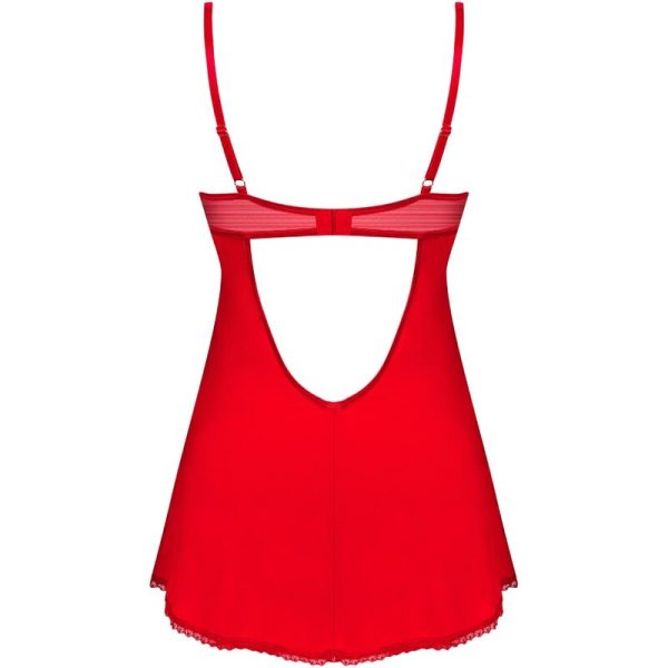 OBSESSIVE - INGRIDIA CHEMISE E TANGA VERMELHA - Image 6