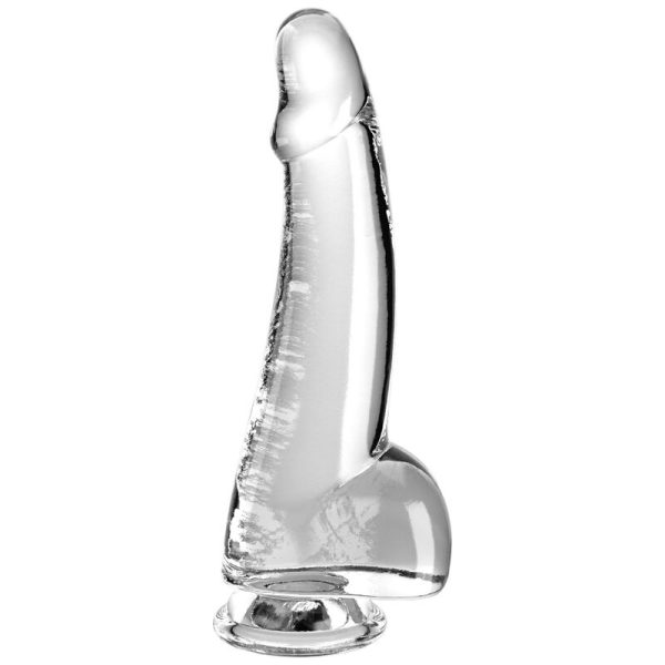 KING COCK CLEAR - DILDO COM TESTÍCULOS 15,2 CM TRANSPARENTE