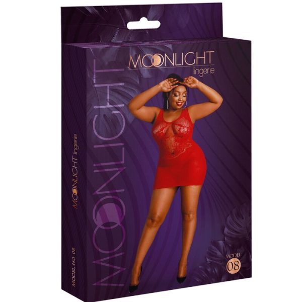 MOONLIGHT - VESTIDO MODELO 8 VERMELHO PLUS SIZE - Image 3