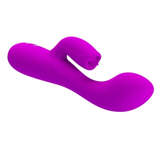 PRETTY LOVE - VIBRADOR DE COELHO RECARREGVEL GLORIA - ROXO IMPERMEVEL - Image 4