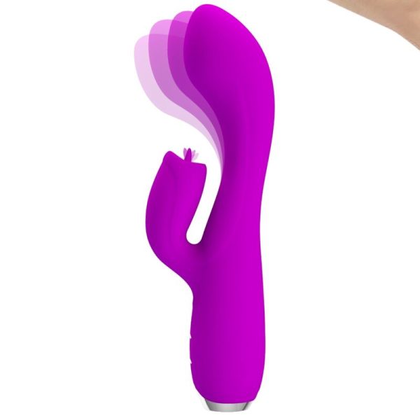 PRETTY LOVE - VIBRADOR DE COELHO RECARREGVEL GLORIA - ROXO IMPERMEVEL - Image 2