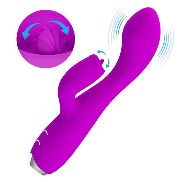 PRETTY LOVE - VIBRADOR DE COELHO RECARREGVEL GLORIA - ROXO IMPERMEVEL - Image 6