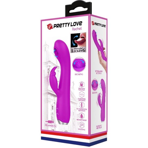 PRETTY LOVE - VIBRADOR RECARREGVEL RACHEL COM SUCKER ROXO - Image 10