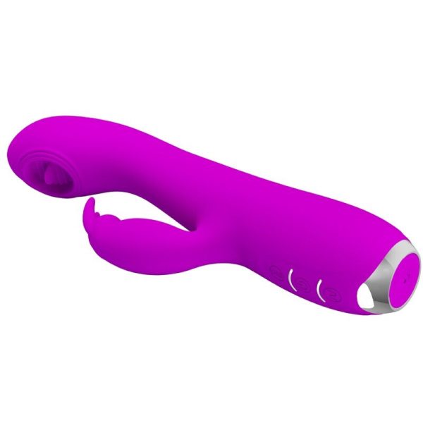 PRETTY LOVE - VIBRADOR RECARREGVEL RACHEL COM SUCKER ROXO - Image 3