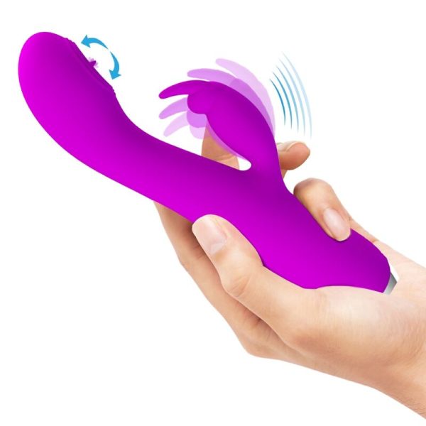 PRETTY LOVE - VIBRADOR RECARREGVEL RACHEL COM SUCKER ROXO - Image 9