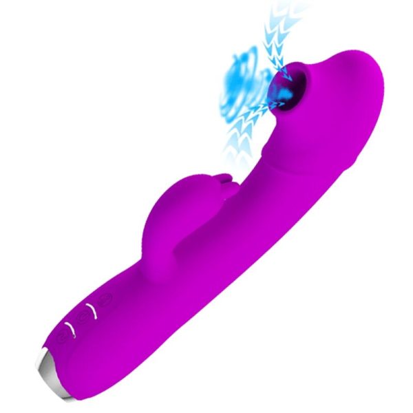 PRETTY LOVE - VIBRADOR SUCKER RECARREGVEL REGINA ROXO - Image 2