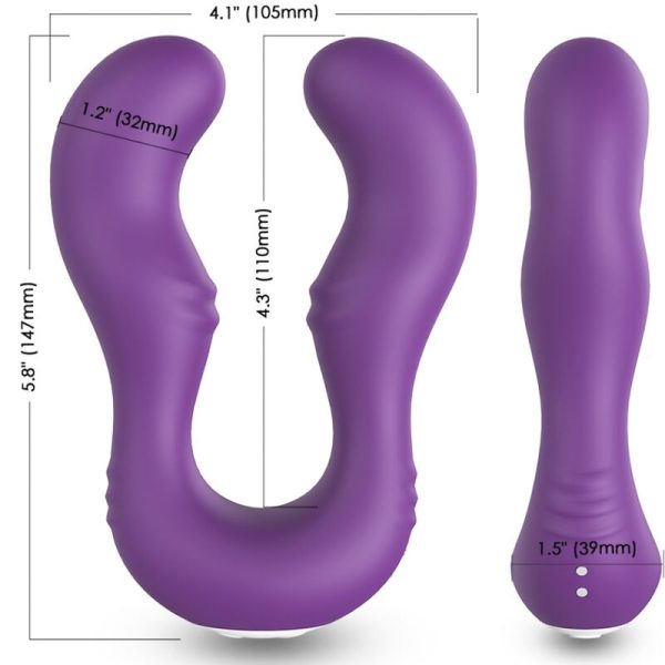 ARMONY - VIBRADOR SERAPH DUPLO CONTROLE REMOTO ROXO - Image 3