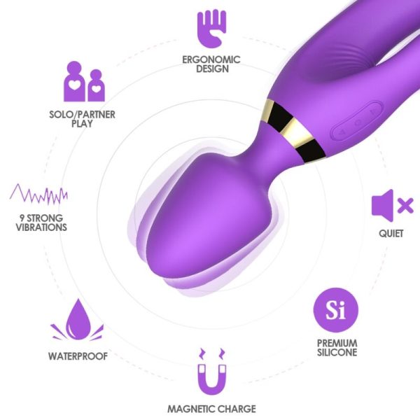 ARMONY - MASSAGER E VIBRADOR COELHO ROXO - Image 3