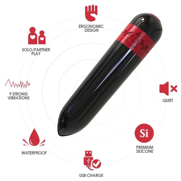 ARMONY - BALA VIBRADOR FOGUETE PRETO - Image 2