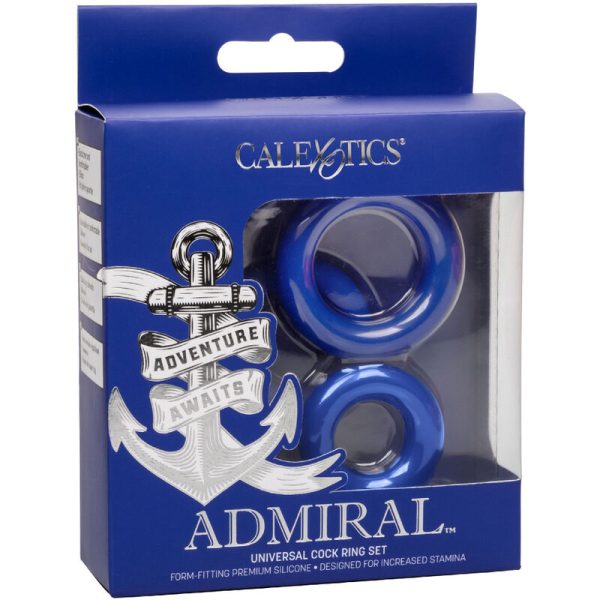 ADMIRAL - CONJUNTO DE ANÉIS DE GALO AZUL - Image 4