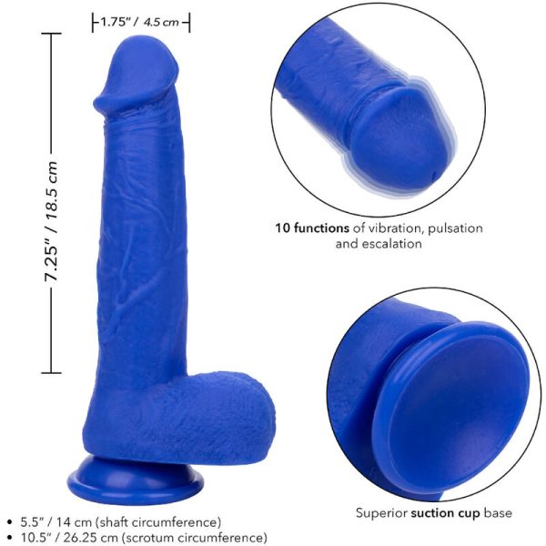 ADMIRAL - CAPTAIN REALISTIC DILDO VIBRADOR AZUL - Image 4