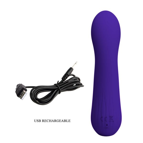 PRETTY LOVE - VIBRADOR RECARREGVEL FAUN ROXO - Image 8