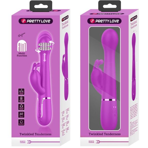 PRETTY LOVE - VIBRADOR DEJON COELHO 3 EM 1 MULTIFUNO VIOLETA - Image 11