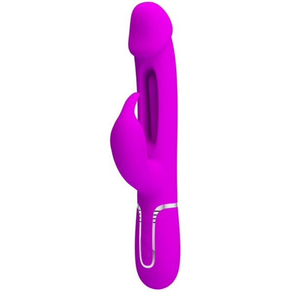 PRETTY LOVE - VIBRADOR COELHO DEJON 3 EM 1 MULTIFUNO AQUA VERDE