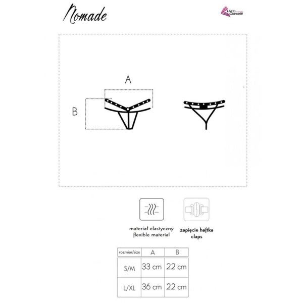 LIVCO CORSETTI FASHION - NOMADE TANGA SEM CROTCHLESS - Image 7