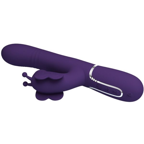 PRETTY LOVE - VIBRADOR COELHO MULTIFUNÇÕES 4 EM 1 BORBOLETA ROXO - Image 6