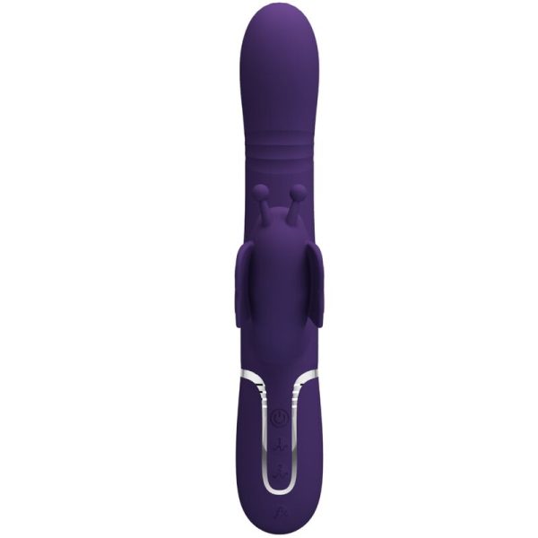 PRETTY LOVE - VIBRADOR COELHO MULTIFUNÇÕES 4 EM 1 BORBOLETA ROXO - Image 2