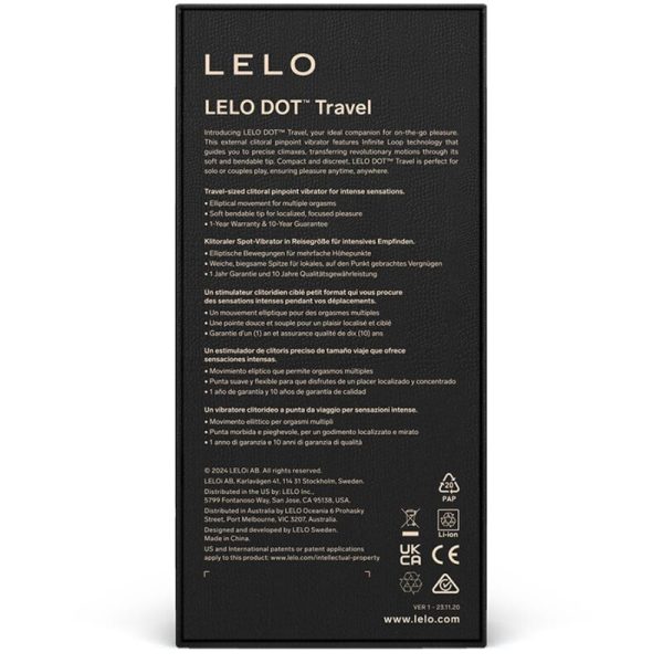 LELO - ESTIMULADOR DE CLITÓRIS DOT TRAVEL ROXO - Image 3