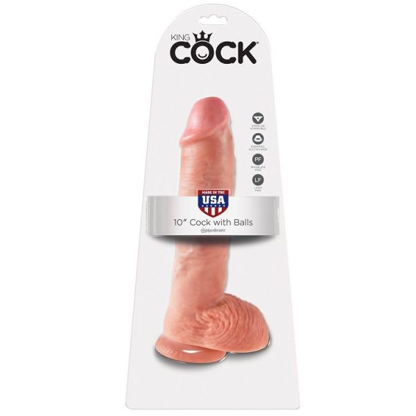 KING COCK 10 "CARNE COM BOLAS 25,4 CM