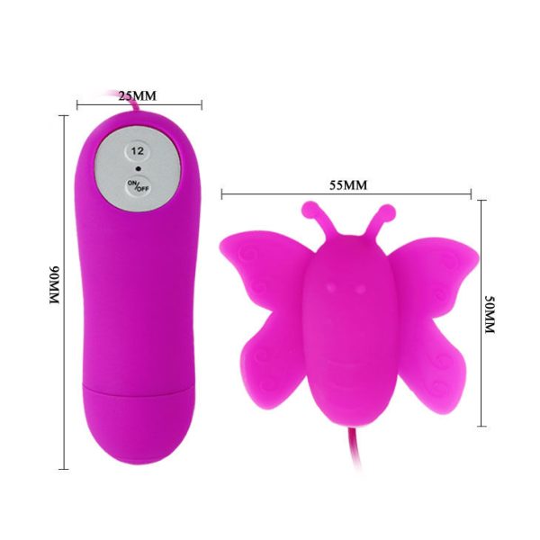 BAILE - ESTIMULADOR CLITORIS BUTTERFLY LOVE EGGS 12 VELOCIDADES LILAC CONTROLE REMOTO - Image 4