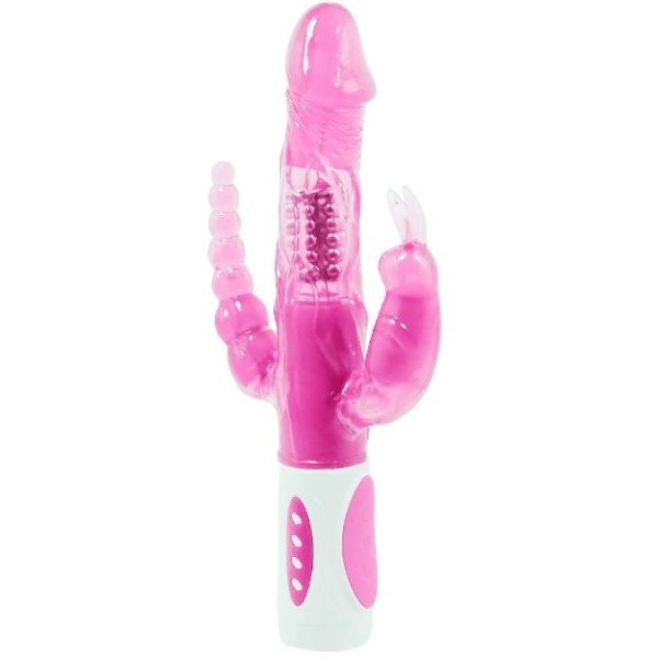 BAILE PRETTY BUNNY TRIPLE VIBRADOR ROTADOR