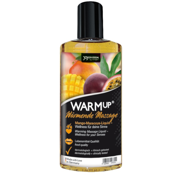 AQUAGLIDE - ÓLEO DE MASSAGEM DE MANGA E MARACUIA WARMUP - 150 ML