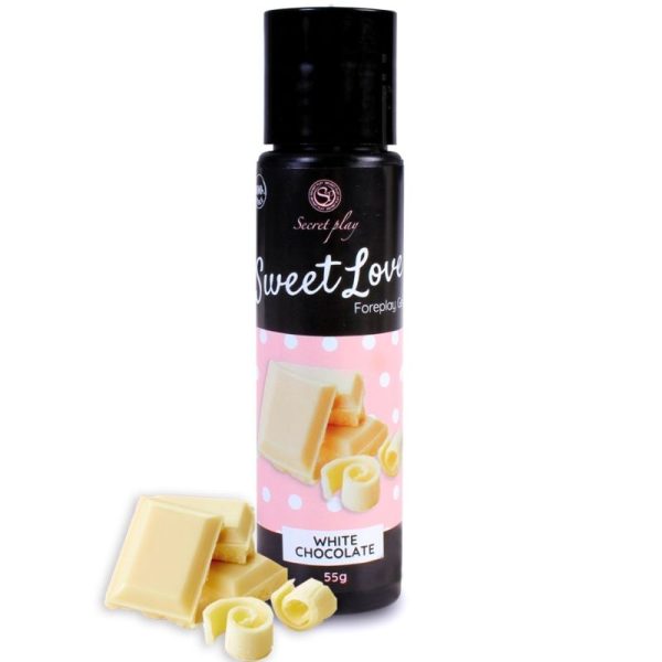 SECRETPLAY - GEL DOCE AMOR CHOCOLATE BRANCO 60 ML