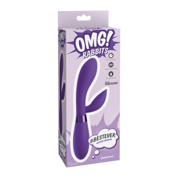 OMG BESTEVER SILICONE VIBRATOR LILAC - Image 2