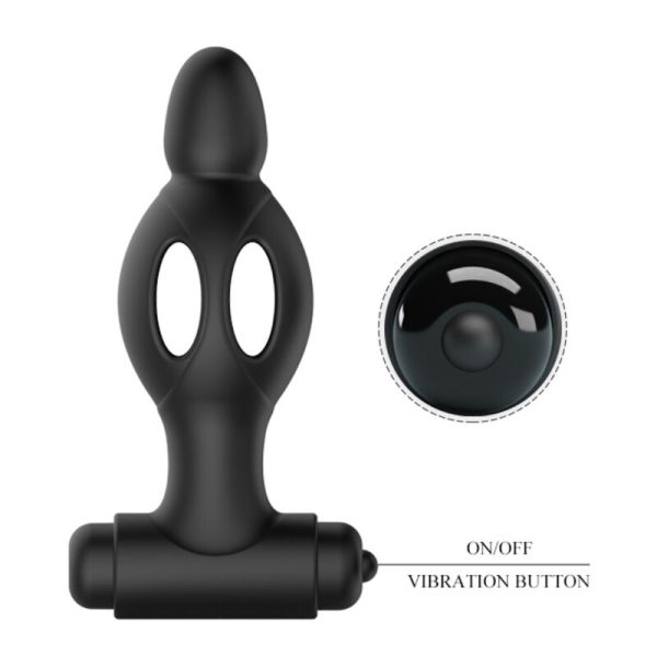 MR PLAY - PLUG ANAL DE SILICONE COM VIBRAO - Image 4