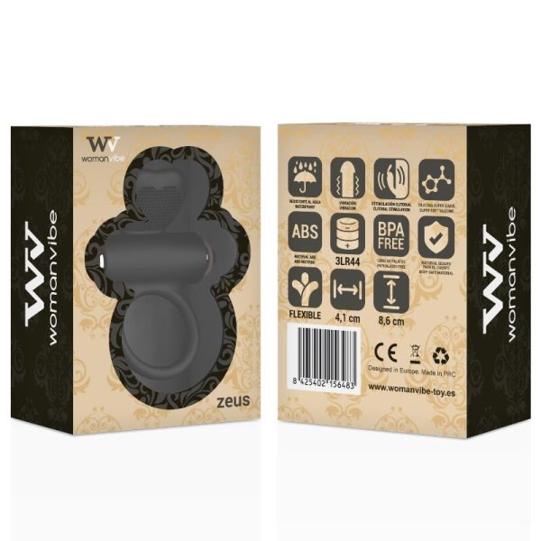 WOMANVIBE - ANEL VIBRADOR DE SILICONE ZEUS - Image 7