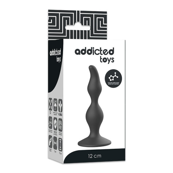 TOYS TOYS ANAL SEXUAL PLUG 12 CM PRETO - Image 5