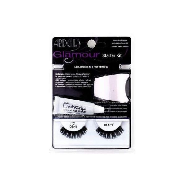 Ardell Glamour Pestañas Postizas 101 Demi Black Set 3 Piezas