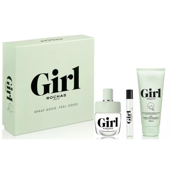 Rochas Girl Eau De Toilette Spray 100ml Set 3 Piezas