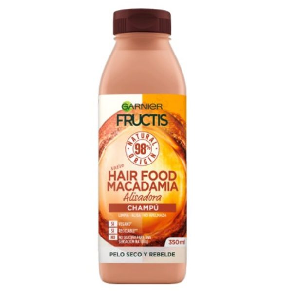 Garnier Fructis Hair Food Macadamia Champú Alisador 350ml