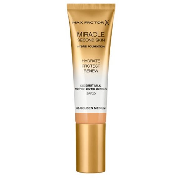 Max Factor Miracle Second Skin Spf20 6 Golden Medium 30 ml