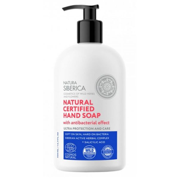 Natura Siberica Jabon De Manos Natural Certificado Efecto Higienizante 500ml