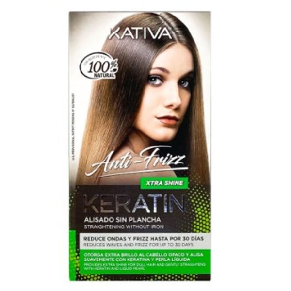 Kativa Keratin Anti-Frizz Alisado Sin Plancha Extra Shine