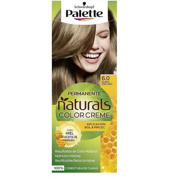 Schwarzkopf Palette Naturals Color Creme 6.0 Rubio Oscuro