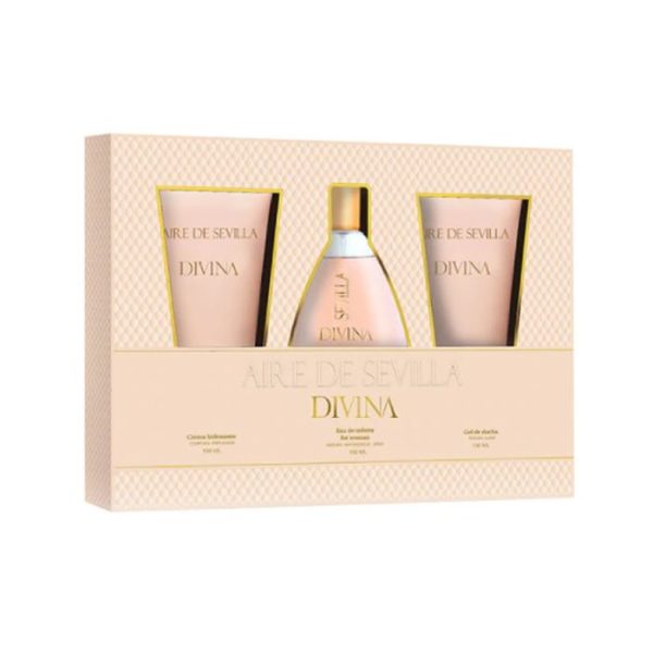 Aire De Sevilla Divina Eau De Toilette For Woman Spray 150ml Set 3 Piezas